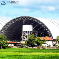 Xuzhou lf Design Galvanisé Space Space Cadre de toit de rangement de toit de rangement de charbon Roofing pour la structure du hangar de la centrale à puissance thermique